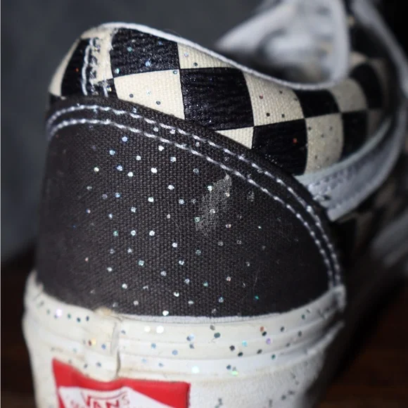 VANS unisex Old Skool Confetti Checkerboard Child Sneakers - Picture 10 of 10